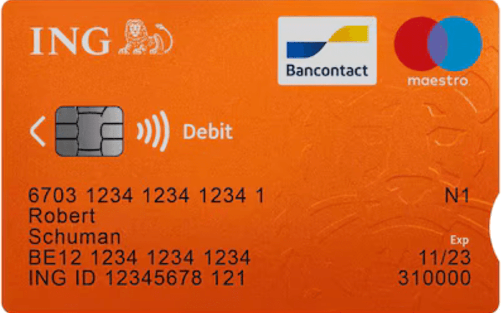 Carte ING Belgique