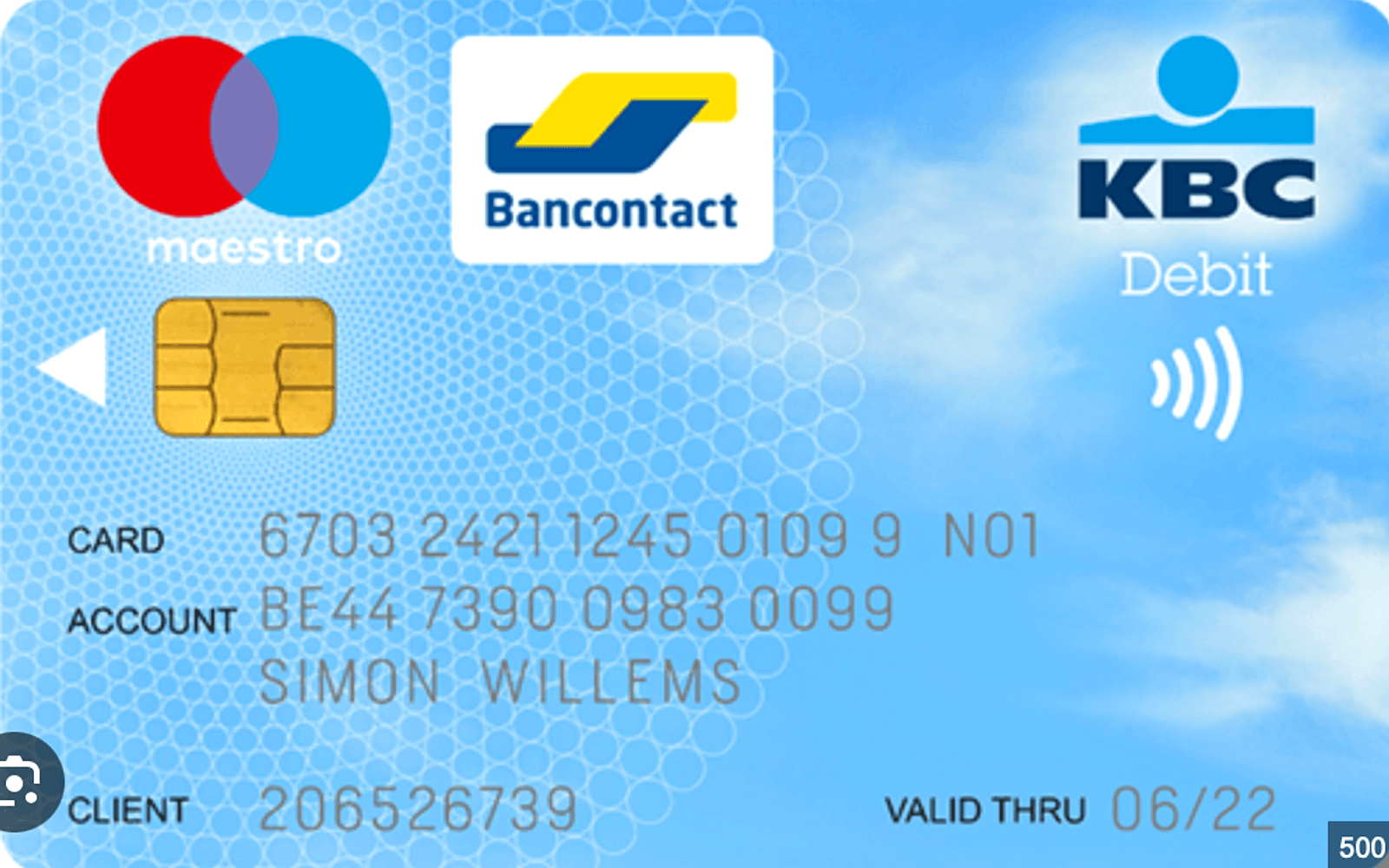 Carte KBC